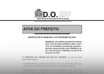 Rio Contra Covid: Decreto de Paes proíbe qualquer festa no carnaval, sob pena de multa e prisão
