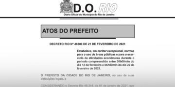 Rio Contra Covid: Decreto de Paes proíbe qualquer festa no carnaval, sob pena de multa e prisão