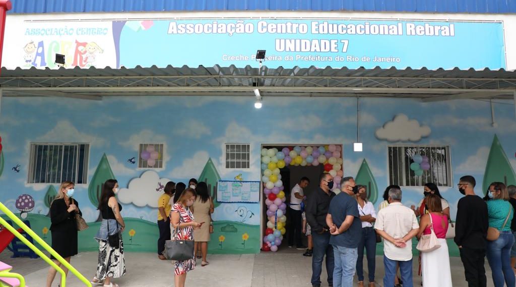 Nova creche parceira foi inaugurada no Rio (Divulgação / Prefeitura do Rio)