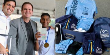 Rumo à Disney: Paes entrega kits e passaporte a vencedores da Olimpíada de Matemática