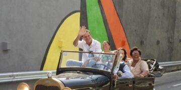 Prefeito Eduardo Paes inaugura mergulhão de Campo Grande